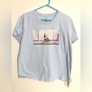 Disney T-Shirt Sleeping Beauty Blue Shirt Adult Size XL